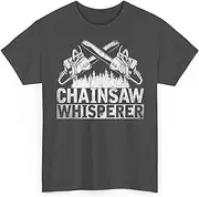 [Generic] Tree Logger Funny Chainsaw Whisperer Lumberjack Arborist Gift Unisex Shirt Women Men