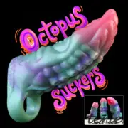 Silicone Tentacle Penis Sheath Big Knot Shaft Sleeve Enhancer&Enlarger for Men