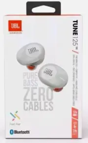 JBL Tune 125TWS Wireless Earbuds White Sealed Box FREE SHIPPING