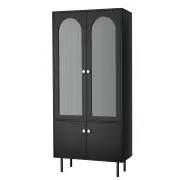 Buffet Unit Sideboard Cupboard Storage Cabinet Black