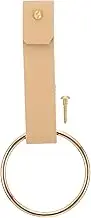 Angoily Space-Saving Towel Rack Pu Brass Prime Towel Holder Bathroom Kitchen Accessory