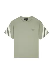 Emporio Armani Kids Logo Cotton T-shirt (4-16 Years) - Green Khaki - 14YR (14 Years) 14YR (14 years)