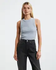 Jonesy Singlet Grey Marle