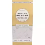 Organic Times Cookies White Choc Macadamia 150g