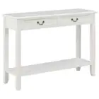 Wood Console Table Hallway Entry Wooden Desk Display Dressing Shelf Drawers