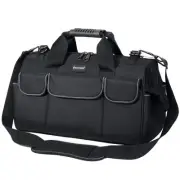TICONN 16in Tool Bag with Waterproof Soft Bottom, Multi-Pockets Wide Mouth To...