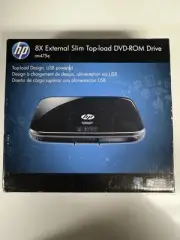 HP 8X External Slim Top-Load DVD-ROM Drive USB rm475e