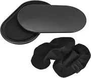 ZANZER Map Exercise Core Sliders, Oval Glider Discs with Feet Covers, Dual Sided Usage in Home Gym for Full Body Workout