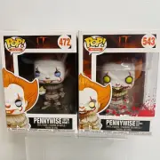 Funko Pop IT Pennywise w/ severed arm 'Vaulted' #543 & 472 Stephen King
