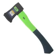 Saxon FIBERGLASS HANDLE HATCHET 450g Forged Head, Lightweight & Compact, Green