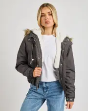 [Used] Used Women's Caine Jacket in Charcoal Size 6 6 Charcoal