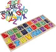 SUPVOX 1 Set Wooden Letter Alphabet Puzzle Cartoon Learning Funny Interesting Education Reusable Learning Early Education Wooden Alphabet
