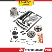 Timing Chain Kit Cam Phaser Oil Water Pump Gasket for 10-14 Ford 5.4 3-Valve