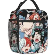 My Hero Academia Anime Thermal Insulated Lunch Bags Lunch Tote Picnic Food Box