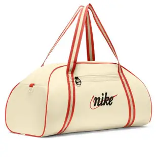 【NIKE 耐吉】手提包 健身包 運動包 旅行袋 W NK GYM CLUB - RETRO 米白 DH6863-113