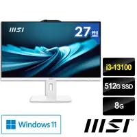 在飛比找momo購物網優惠-【MSI 微星】27型 i3 液晶電腦(PRO AP272P