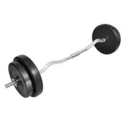 Curl Bar Set 30kg Dumbell Barbell Weight Bench Press Training Home Gym Exercise