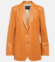 [Joseph] Joseph Jacques leather blazer AU 6 brown