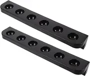 NOLITOY 1 Pair Plastic Rod Holder Wall Mount Billiard Balls Mounted Billiard Cue Holder Pool Billiard Accessories Pools Table Accessories Billiard Cue Rack Cue Rest Black