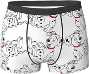 [COMAAM] Cute Dalmatian Men'S Boxer Shorts (Multi-Faceted) Men'S Elastic Boxer Shorts Leggings Underpants