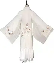[REDBMX] White Black Red Ancient Chinese Crane Print Hanfu Coat Traditional Ancient Han Tang Dynasty Cloak Female Cosplay Cardigan