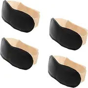 Beavorty Elastic Band Sleep Eye Mask 4pcs Disposable Eyeshades for Babies Toddlers Infants Newborn Light-proof Blindfold Children Eye Mask for Sun Protection