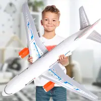 在飛比找蝦皮購物優惠-玩具飛機 兒童超大號空中巴士小孩男孩慣性滑行仿真a380客機