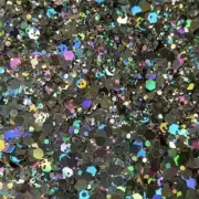 NEW Specialty Polyester GLITTER by Recollections 5oz Onix Black Silver Gray