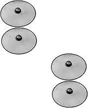 iplusmile 2sets Stainless Steel Grease Splatter Guard for Frying Pan Pan Cover Insulated Handle 2pcs*2