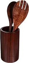 KICHOUSE 1 Set Wooden Utensil Holder Set Salad Forks Spoons Chopstick Container Multi Use Cooking Utensils Home Restaurant Kitchen Organization