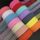 Embroidered Net Ribbon-30mm Fabric Lace Ribbons Sewing Trim Garment Decor 10Yard