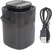 Desktop Humidifier Quiet Top Fill USB Powered Air Humidifier with Night Light 3L Grayish Black Bedroom Office