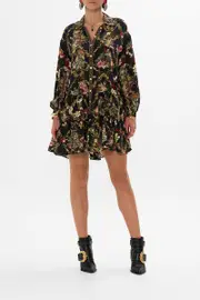 TIERED SHIRT DRESS TOLD IN THE TAPESTRY