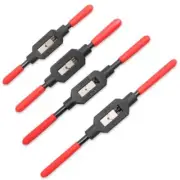 4 Pcs Adjustable Tap Wrench Screw Tap Holder Reamer Hand Tap Tool with Plasti...