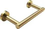 Toilet Paper Holder,304 Stainless Steel Double Post Pivoting Toilet Tissue Holder,Adjustable Change The Rolls Toilet Tissue Holder for Bathroom,Brushed Gold