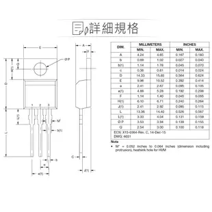 {新霖材料}IRF840PBF Power MOSFET 場效電晶體 N-CHANNEL