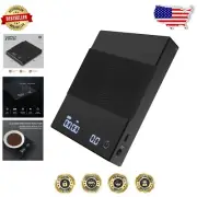 Sleek Coffee Scale with Type-C Charging and Flow Rate Display for Baristas