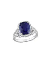 Rina Limor 14K 5.70 ct. tw. Diamond & Blue Sapphire Ring