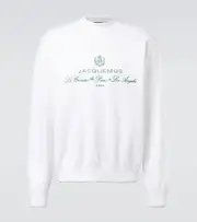 [Jacquemus] Jacquemus Venice logo embroidered sweatshirt AU 96 white