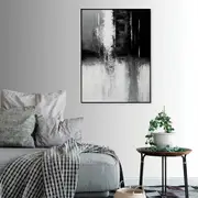 Black and White Painting Style Canvas Wall Art