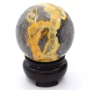 50mm Bumblebee Jasper 174g Natural Crystal Sphere Ball Gemstone Healing Reiki