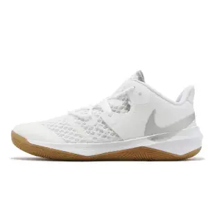 【NIKE 耐吉】排球鞋 Zoom Hyperspeed Court SE 男鞋 女鞋 白 銀 氣墊 室內運動鞋(DJ4476-100)