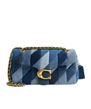 Tabby Shoulder Bag 26 With Patchwork Quilting One size Denim