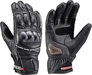 Daytona HBG-036 Motorcycle Gloves, Genuine Leather, Goat Leather, Spring, Summer, Autumn, Winter, Carbon Protector, Touch Panel Compatible, Sports Short Gloves
