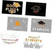 SHINEOFI Graduation Greeting Cards Set Envelopes 6 Sets of Blank Cards for Graduation