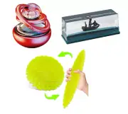 Set of 3 toys, great holiday gift for adults/children(Freshener, Ship, Worm Toy)