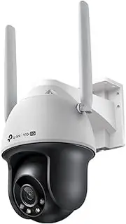 TP-Link VIGI 4MP 4G Smart Outdoor Security Camera, Pan/Tilt, Full-Colour, 360°, AI Detection, H.265+, 120dB WDR, IP66, Two-Way Audio, Remote Control, Onboard Storage SD Card Slot (VIGI C540-4G(4mm))