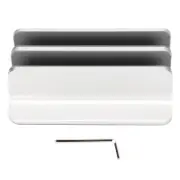 Laptop Holder Vertical 2 Slots Aluminum Alloy Adjustable Laptop Stand For Home Office Desktop Tablet Notebook
