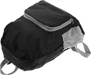 DECOMELODY Foldable Backpack Lightweight Travel Storage Bag for Hiking Camping Outdoor Activities Shoulder Straps Collapsible Design Black