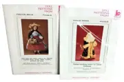 Lot/2 Bell Ceramics Doll Patterns RP2712B & RP2629A